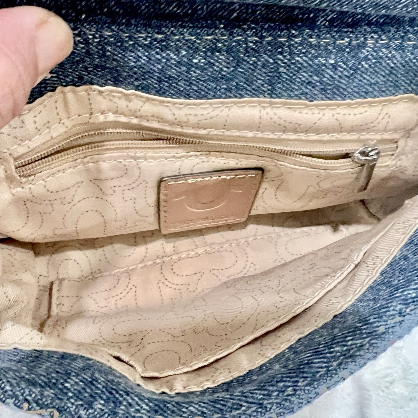 True Religion Denim Crossbody Bag Horseshoe Logo NWT Y2K Streetwear Coin Pouch