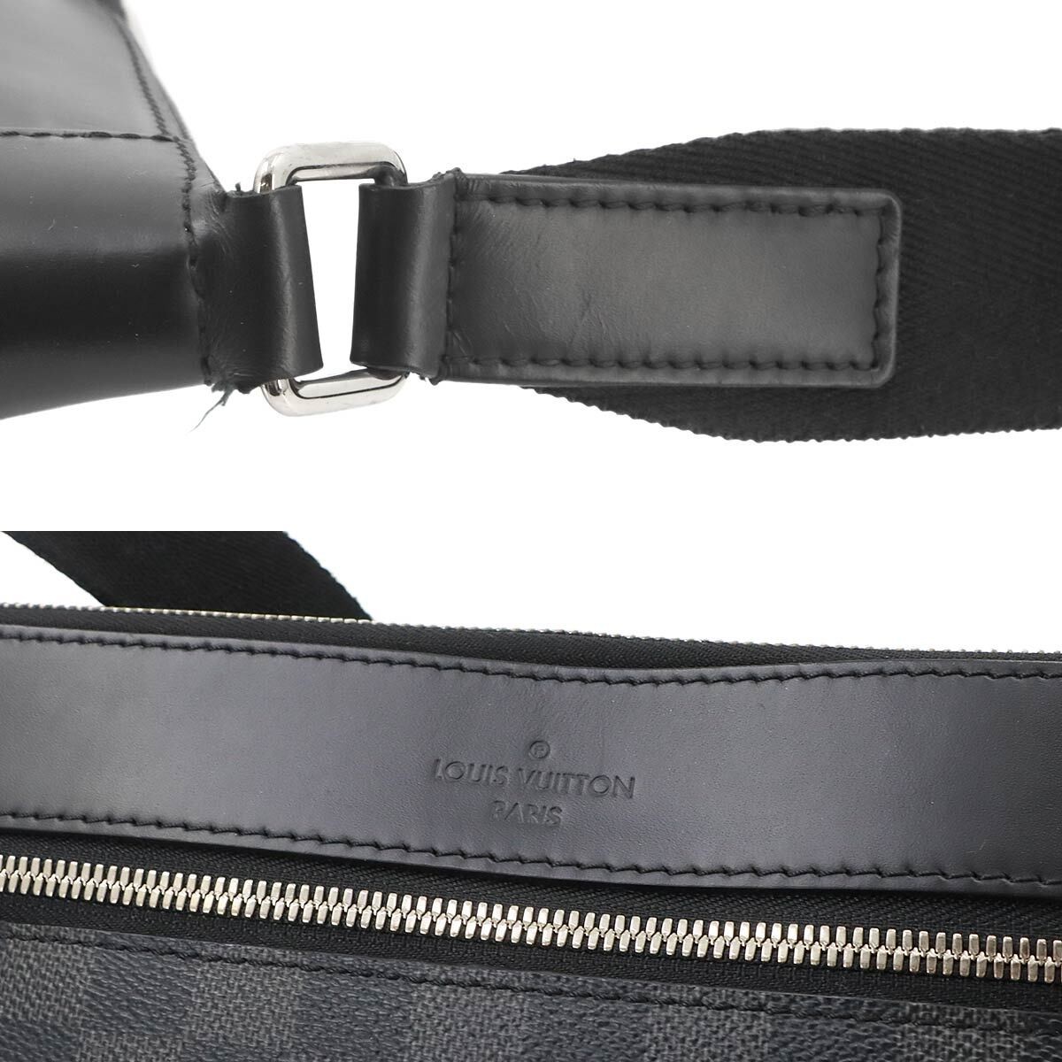 Mick PM NM Louis Vuitton Damier Graphite Shoulder Bag Black Gray N40003 Mick PM