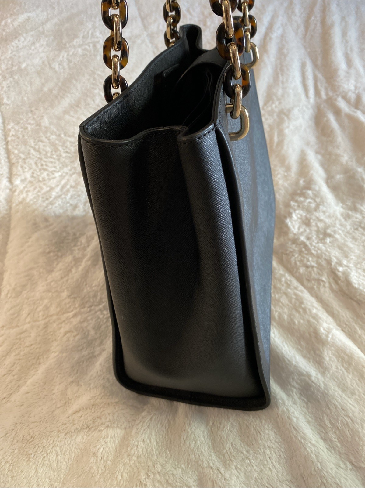 Michael Kors Large Sofia Black Leather Purse Handbag Tote New W/No Tags