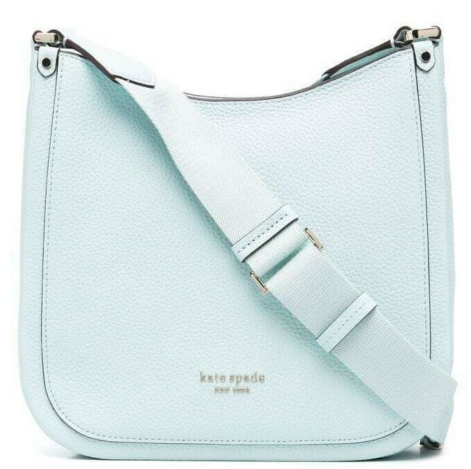 NWB Kate Spade Roulette Messenger Blue Leather Crossbody PXR00329 Gift Bag FS