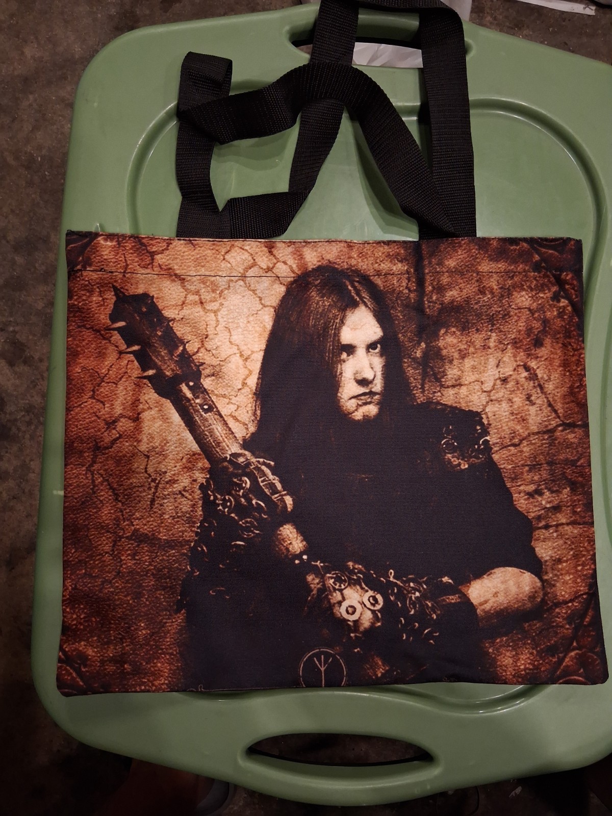 1BURZUM Count Grishnackh Varg Tote Bag Cotton Canvas Double Sided Print Black…