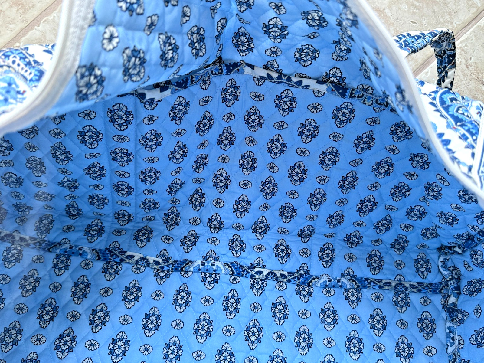 VERA BRADLEY LARGE ORIGINAL DUFFEL BAG + ULTIMATE TRAVEL CASE:NWT CAMBRIDGE BLUE