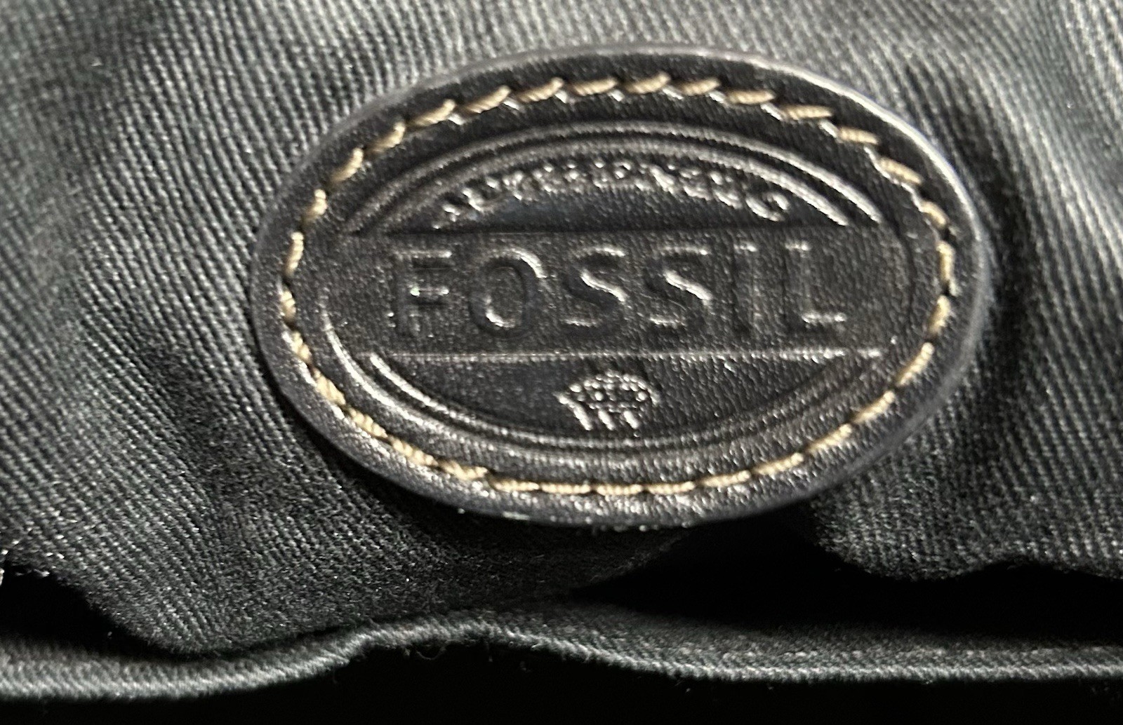 Fossil Sydney Black Leather Shopper Tote Shoulder Bag Large Black Women’s Purse