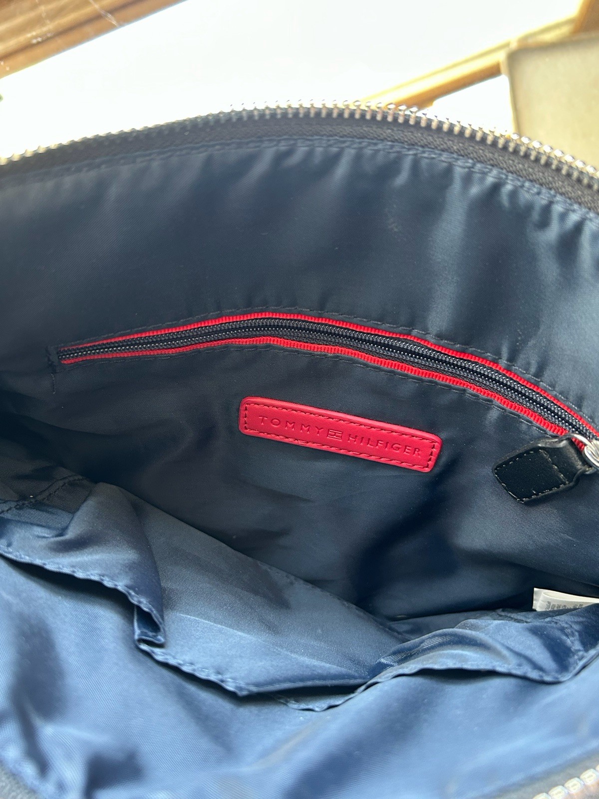 Tommy Hilfiger black crossbody bag with adjustable strap