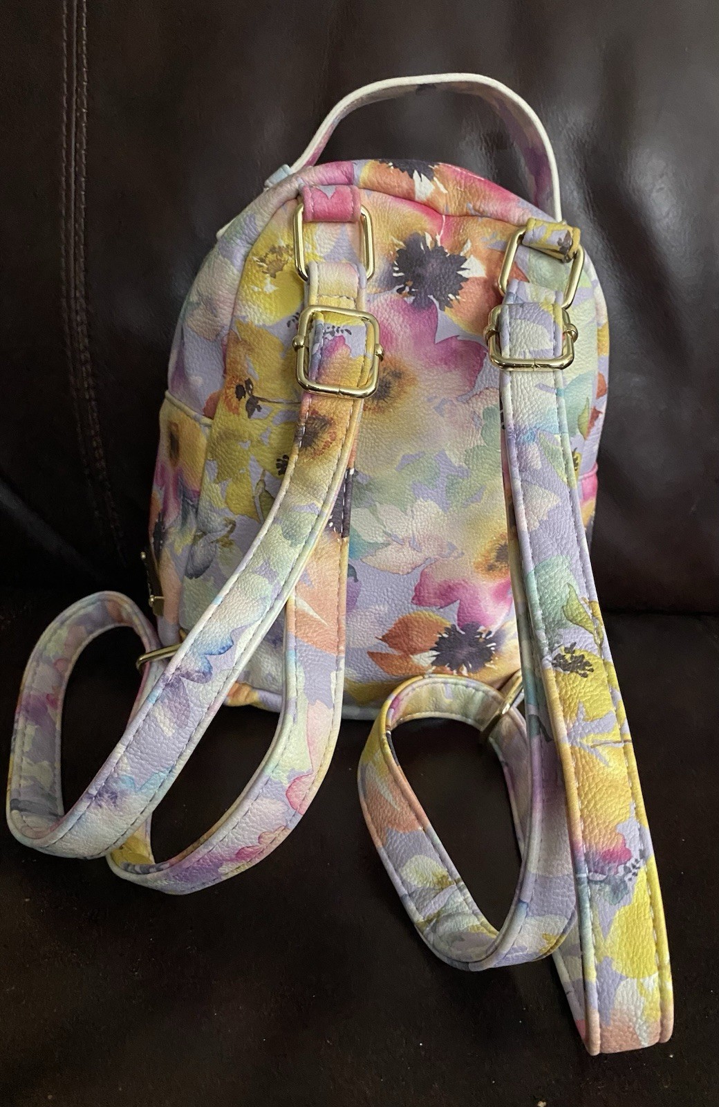 Betsey Johnson Floral Back Pack 9.5” X 8”, Excellent Condition.