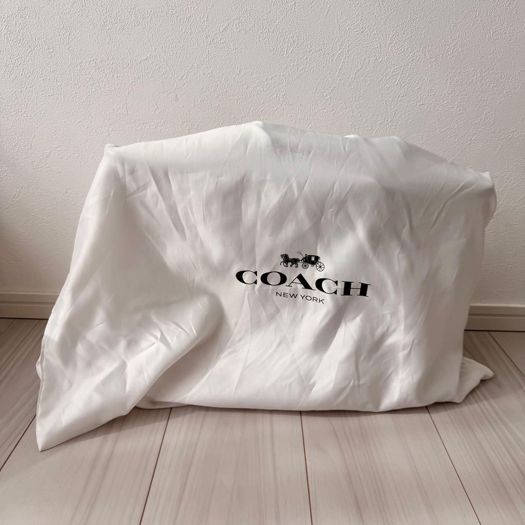 COACH F36658 Reversible City Tote PVC Canvas Leather Navy White Rare Authentic