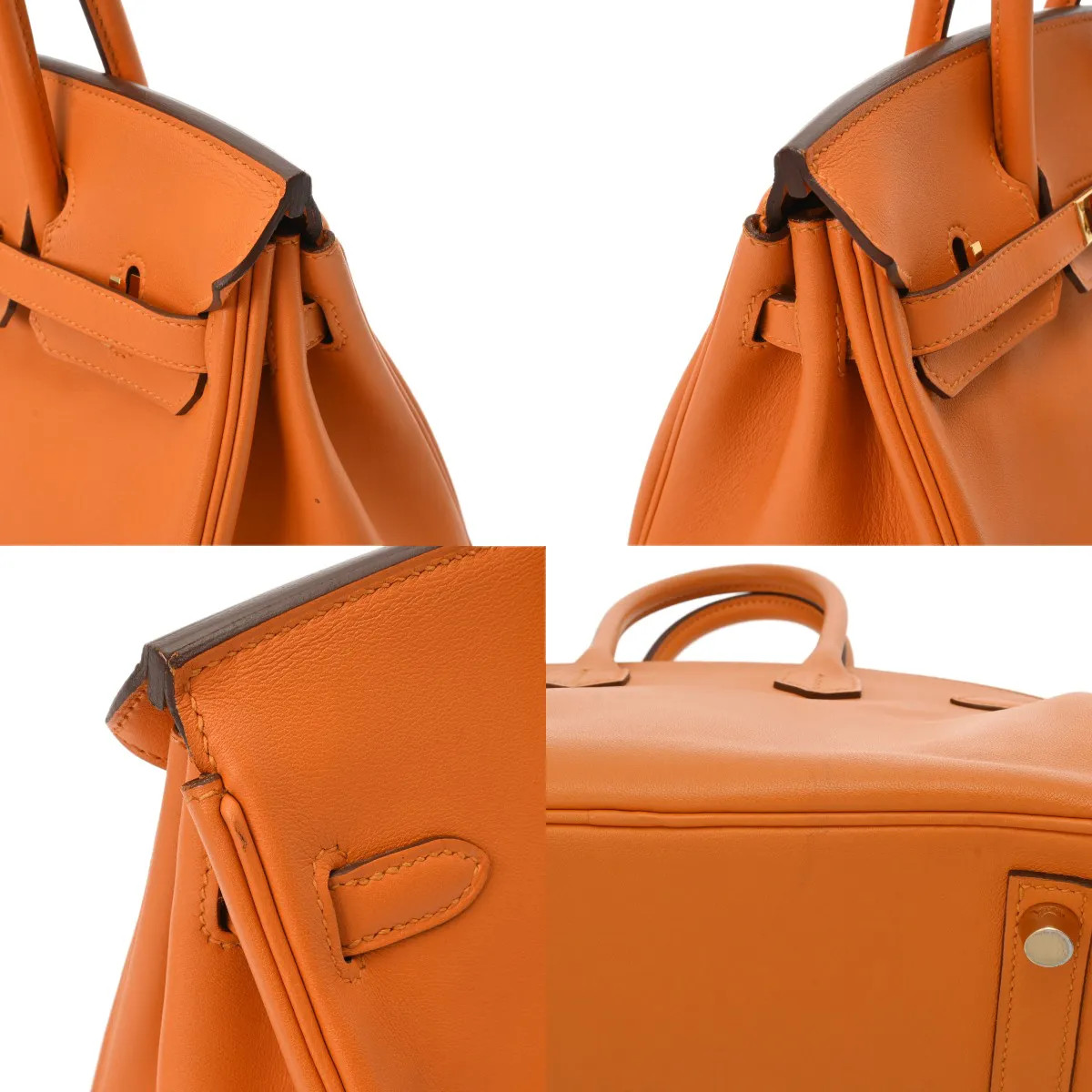 Hermes Birkin 25 Handbag Swift Leather Gold #WB194