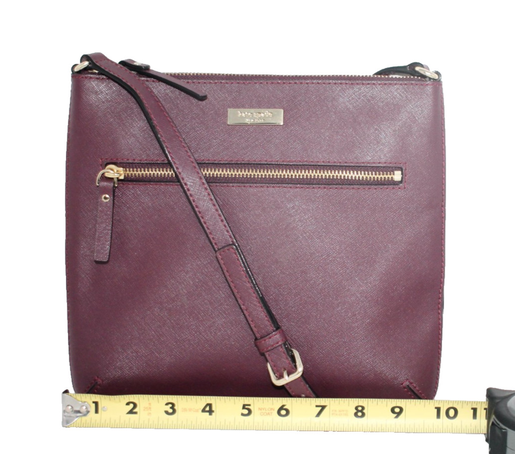 KATE SPADE Laurel Way Rima Crossbody Bag Blackberry Wine Plum Leather WKRU4496