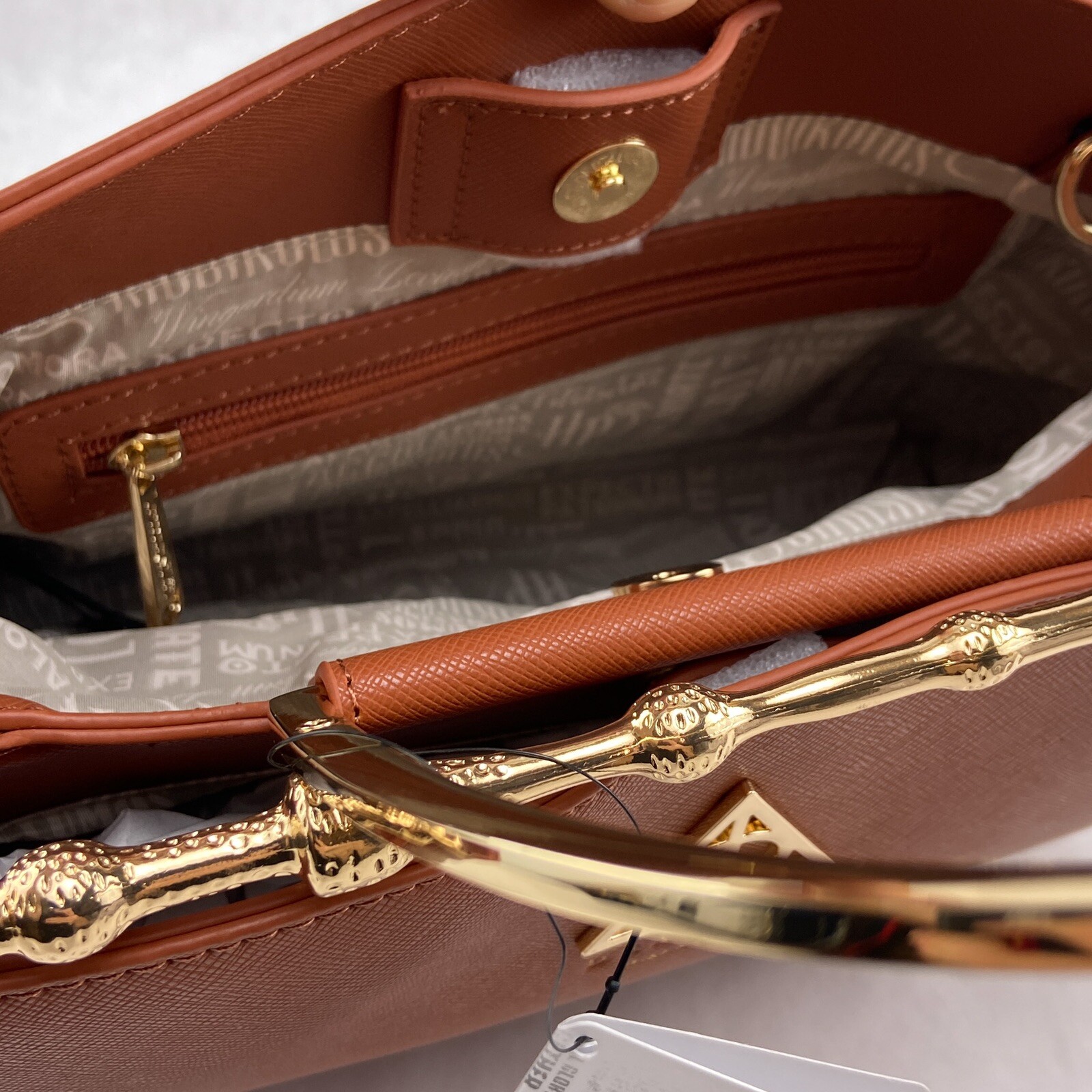 Loungefly Harry Potter Elder Wand Crossbody Purse Brown Handbag Deathly Hallows