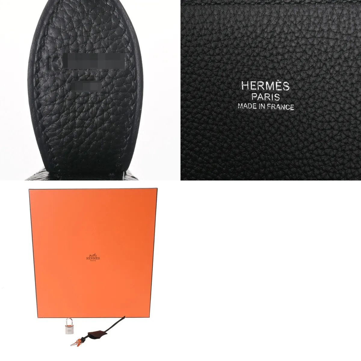 Hermes Bolide Shoulder Bag Togo Leather Black #WB5383