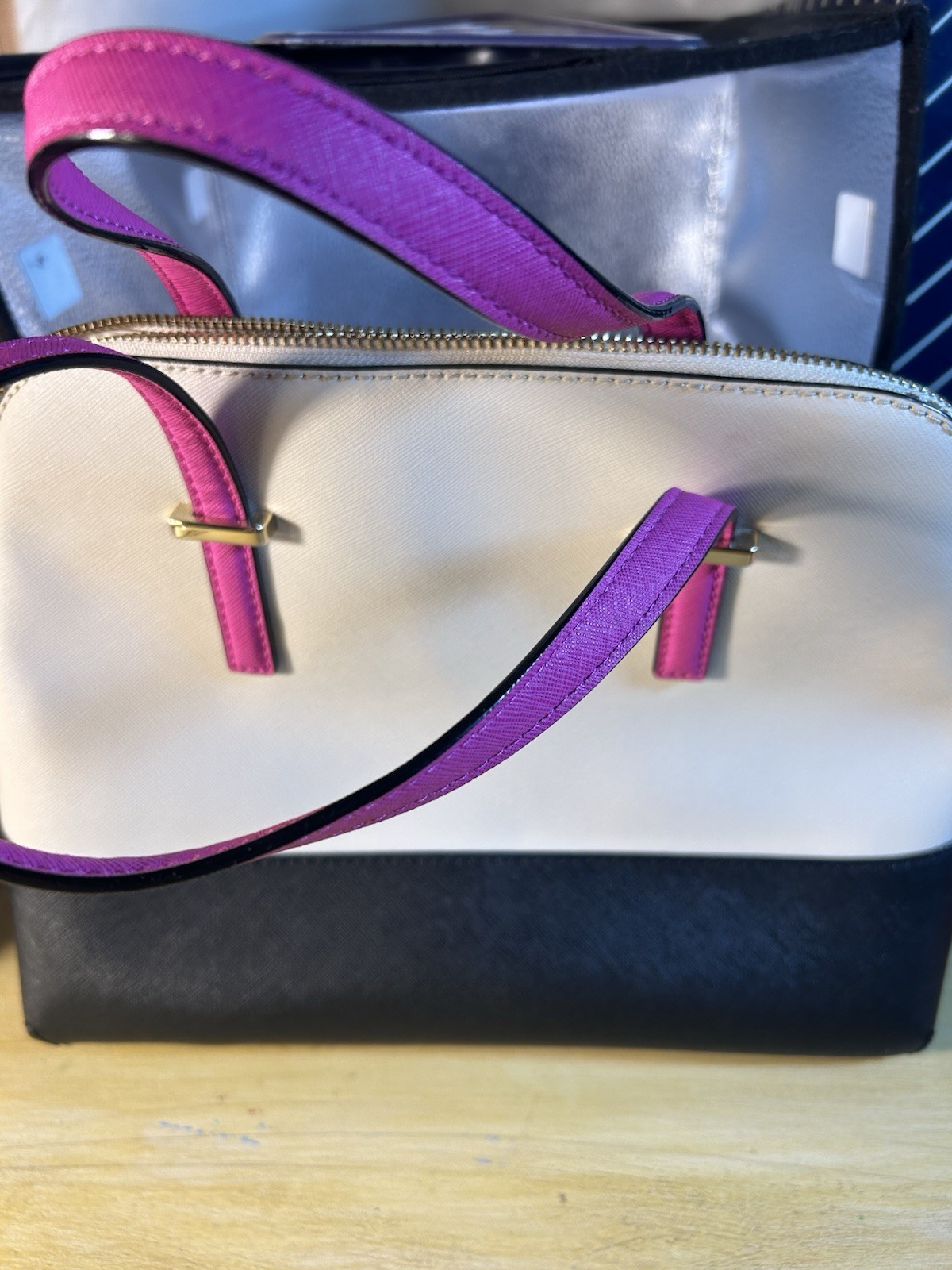Kate Spade Cedar Street Maise Color Block Purse Handbag PXRU4471