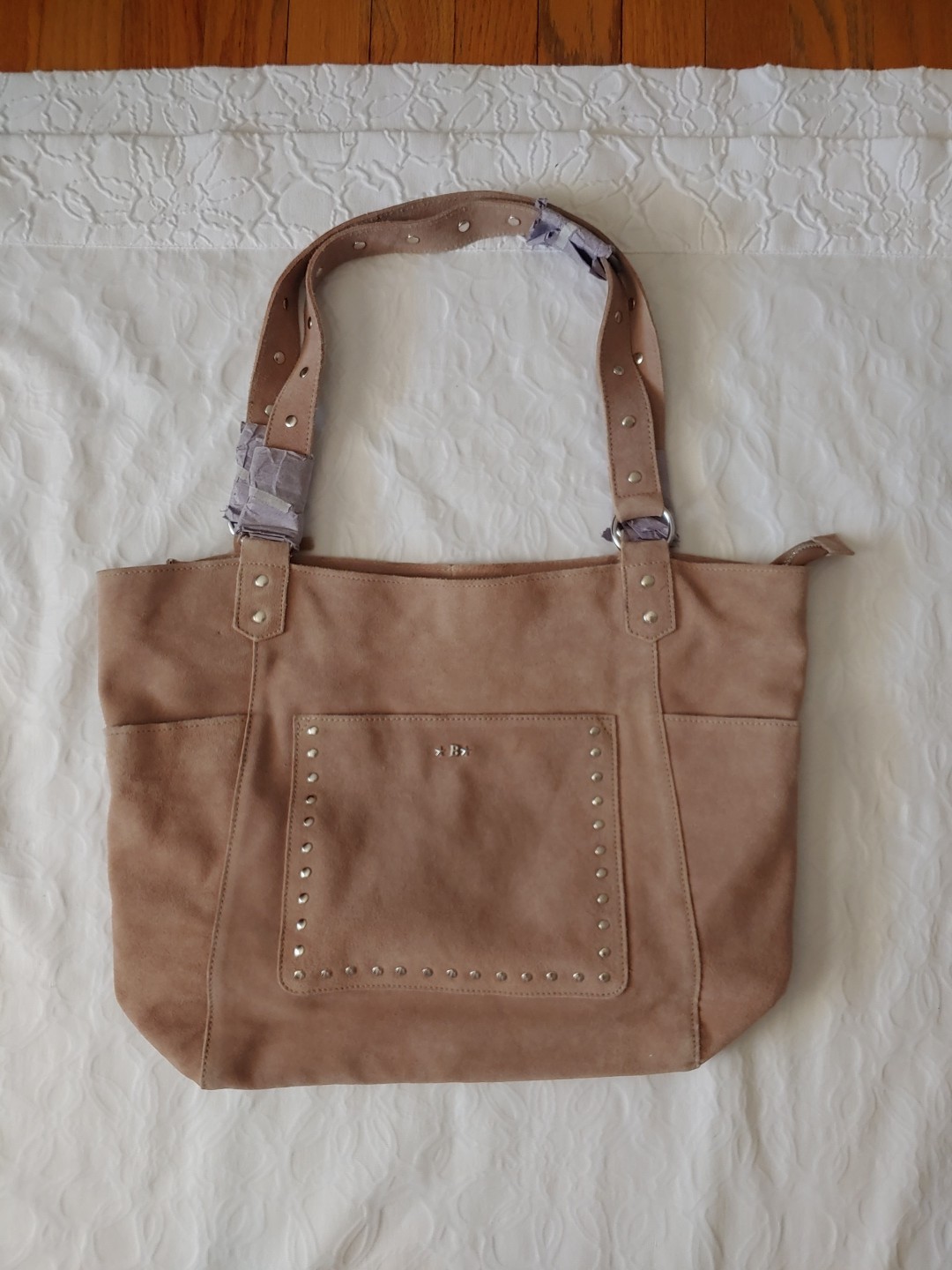 Camel Suede Large Tote Brownie Spain