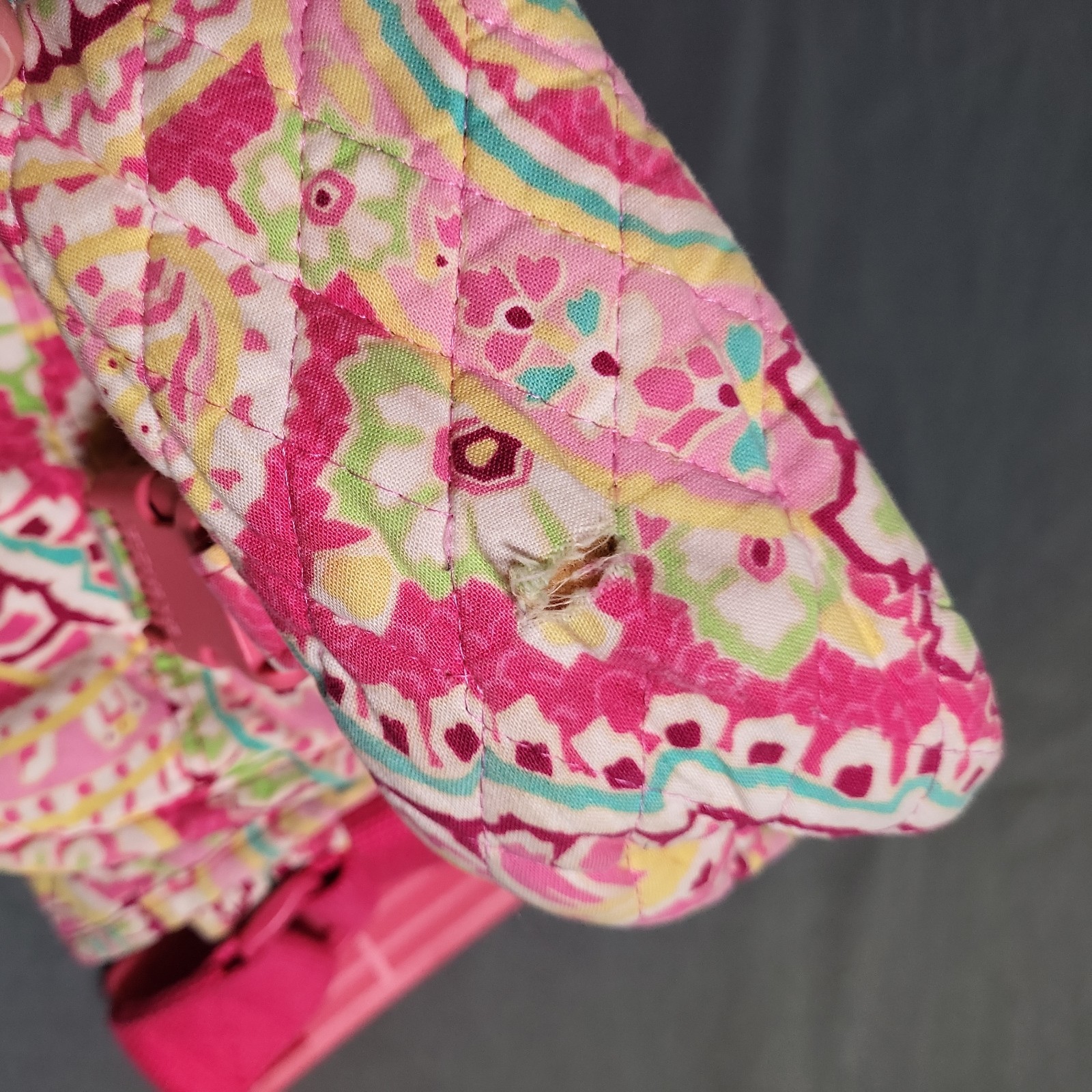 Vera Bradley Capri Melon Paisley Messenger Bag/Computer Bag
