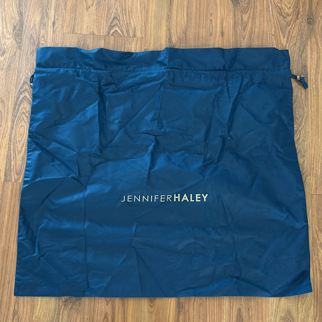 XL huge navy Jennifer Haley dust bag 24×22 drawstring