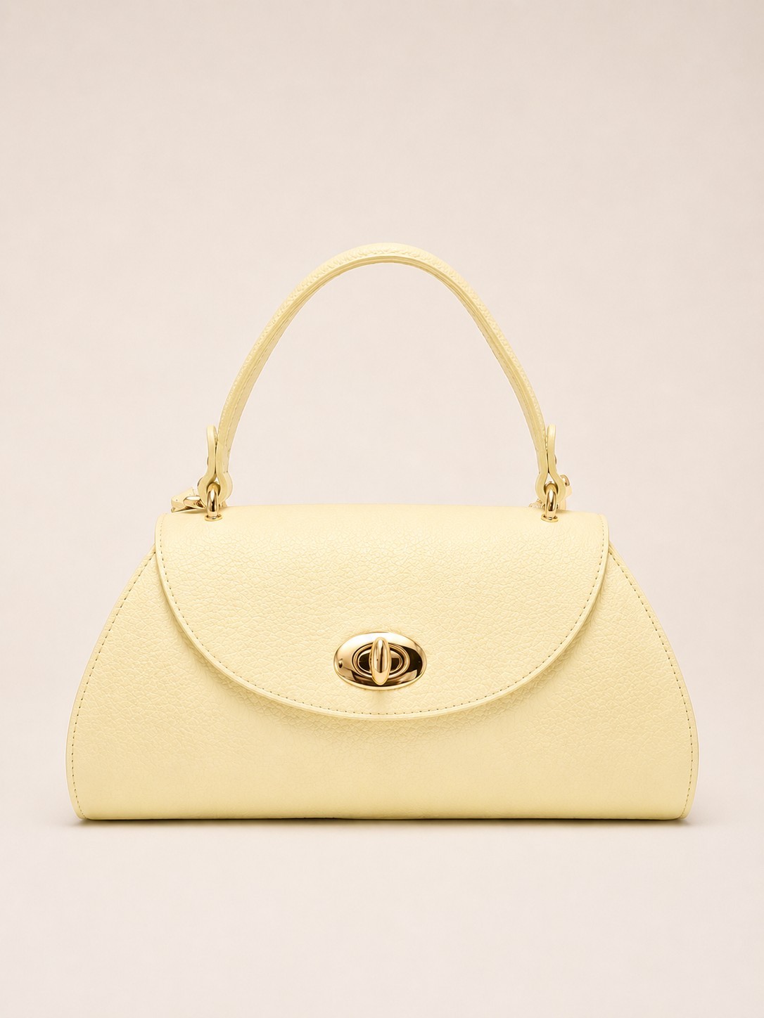 Beige Leather Shoulder Bag, Genuine Italian Leather Handbag