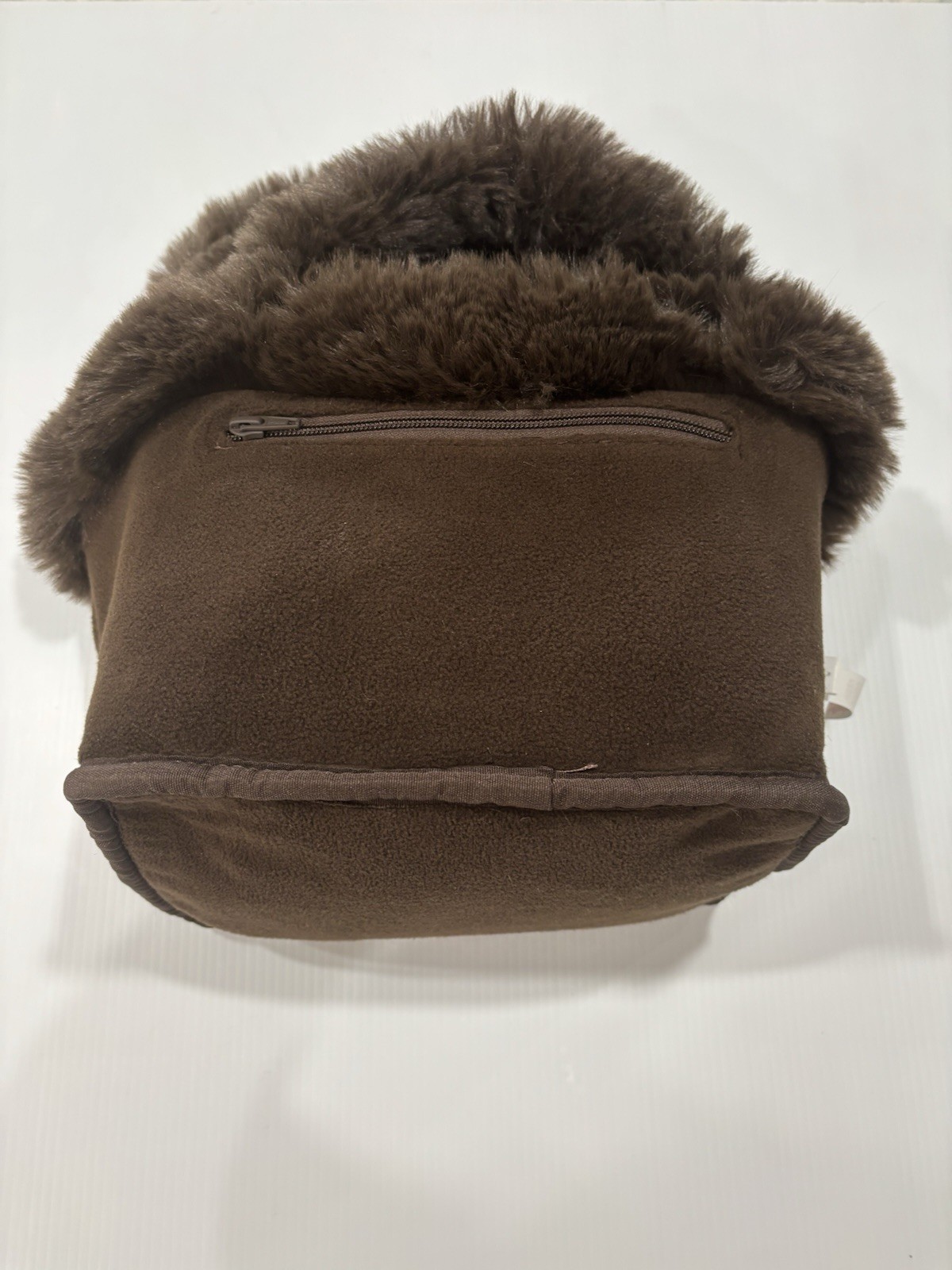 SKIMS Faux Fur Tote Bag – Espresso (Brown) Womens Mini Tote – NICE