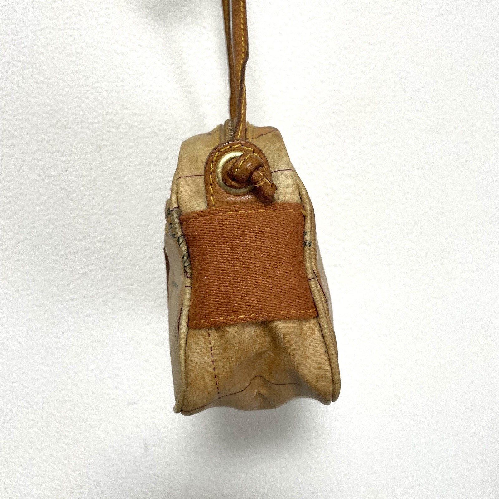 1ª Prima Classe Alviero Martini Mini Shoulder Bag Crossbody Pouch Small Leather