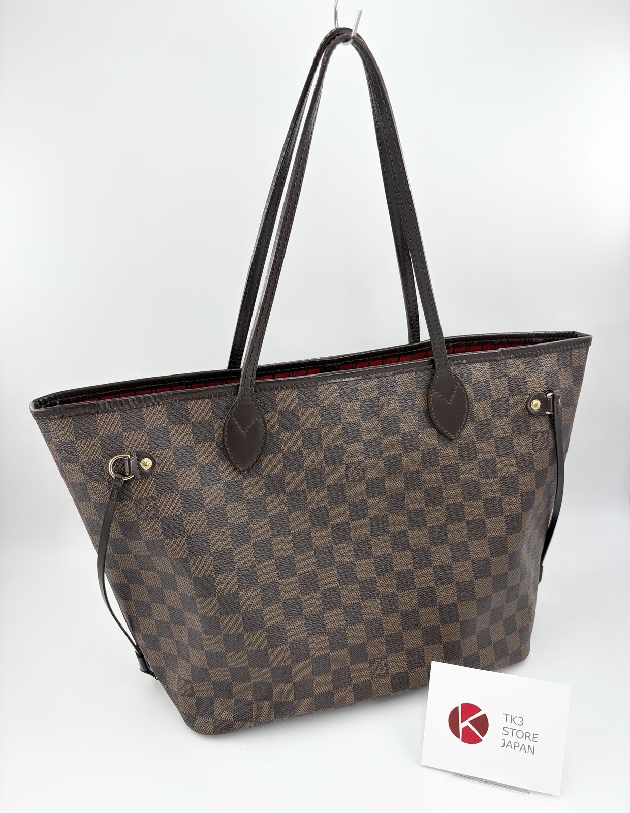 LOUIS VUITTON Damier Neverfull MM N51105 Shoulder Tote Bag Brown From JP