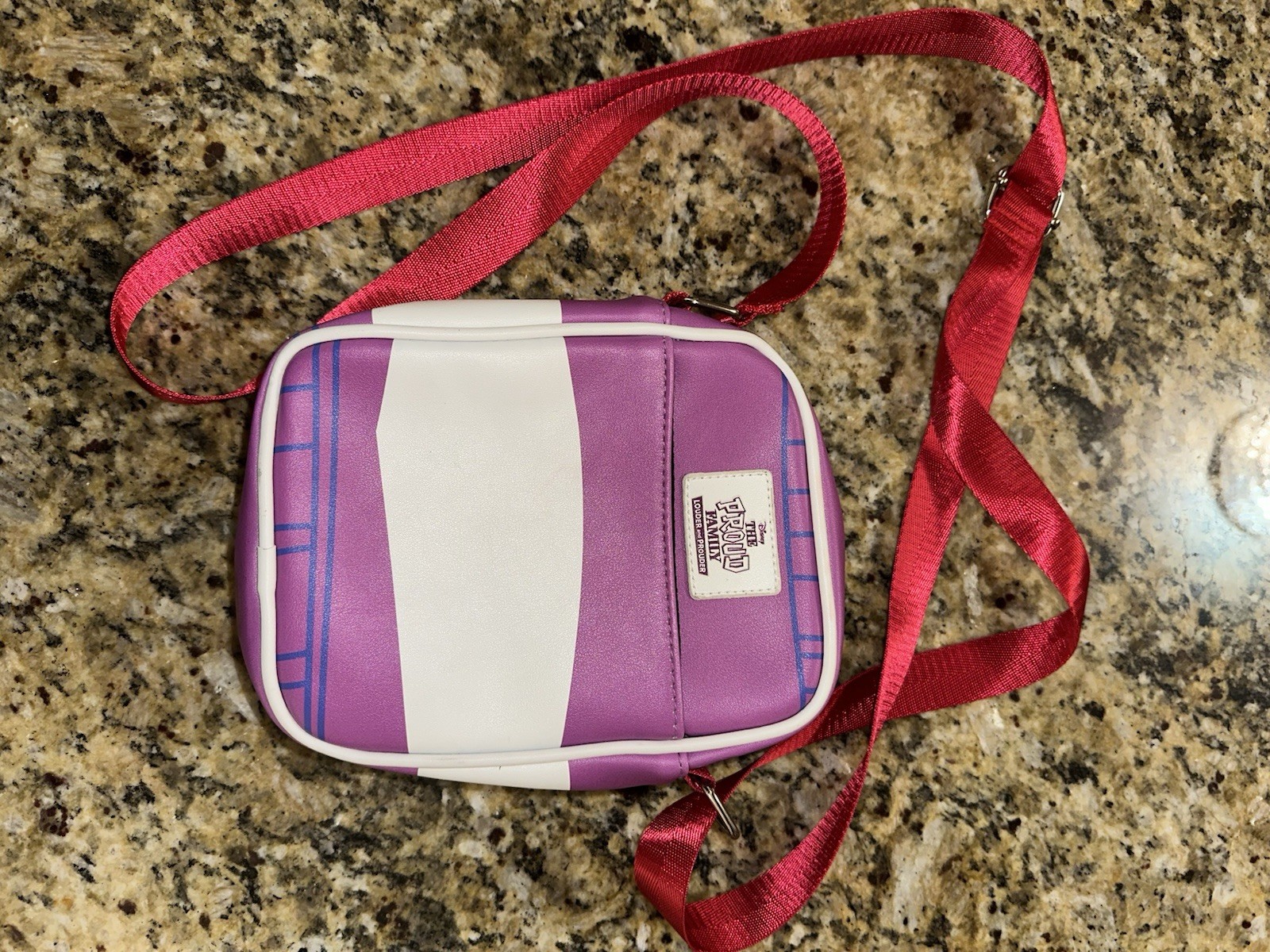 Disney Proud Family Mini Zip Crossbody Bag Adjustable Strap Pouch