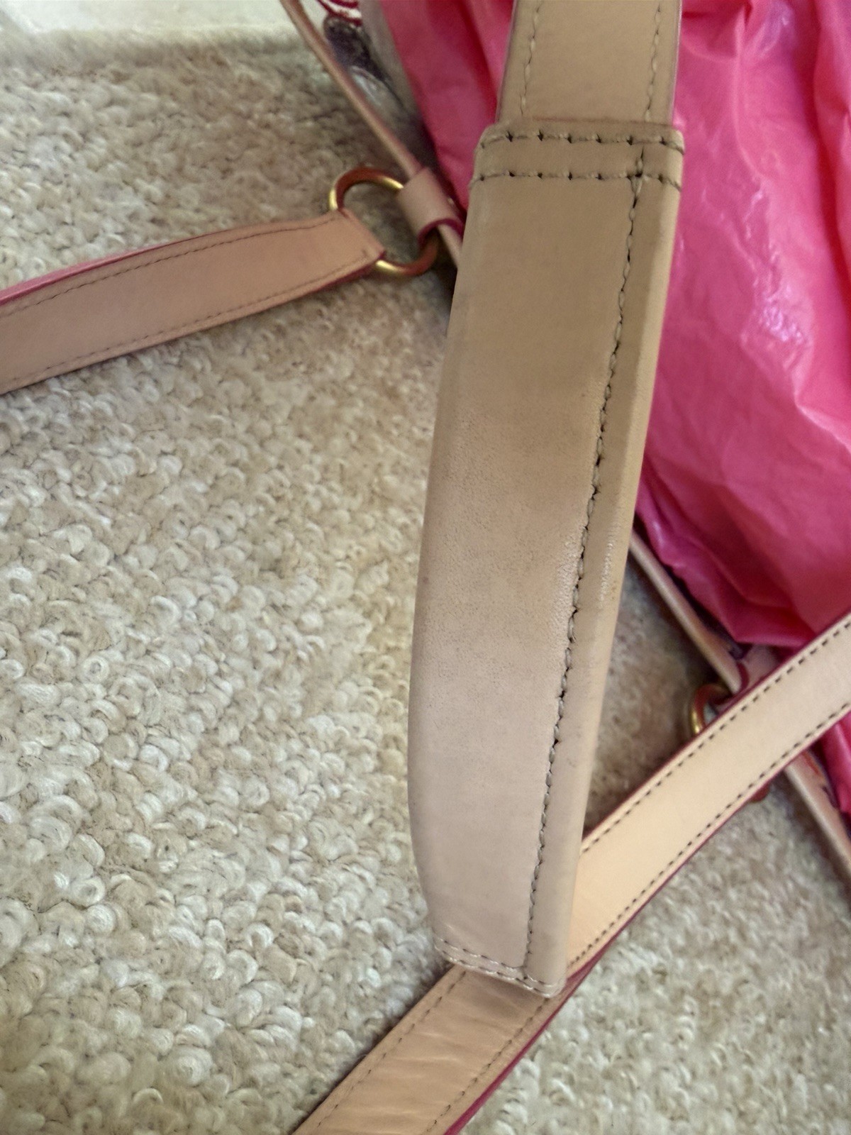 COACH MULTICOLOR SIGNATURE PVD CLEAR TRANSPARENT XLARGE TOTE 22513
