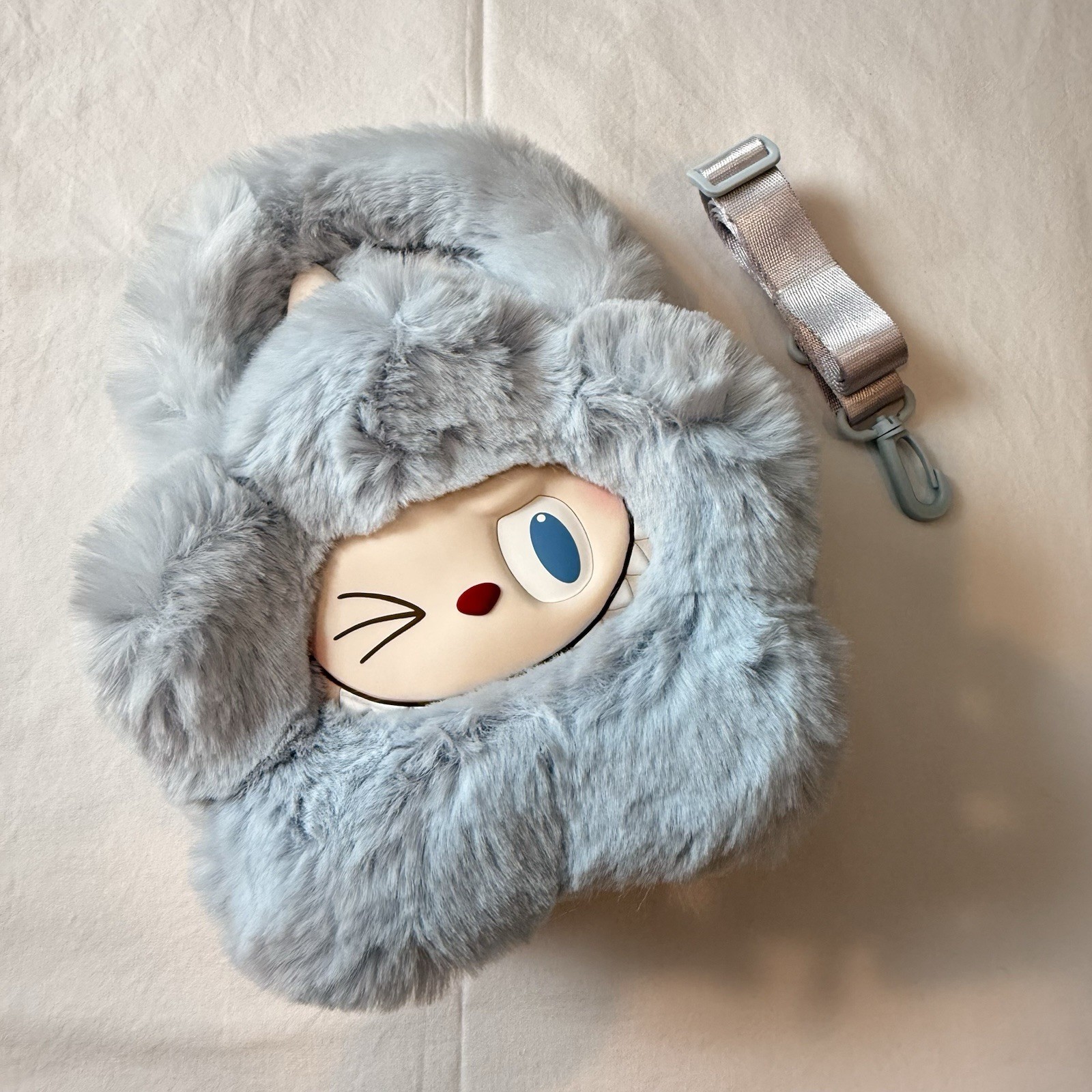 Labubu Pop Mart THE MONSTERS Plush Flower Bag Purse Blue Classic Series NEW