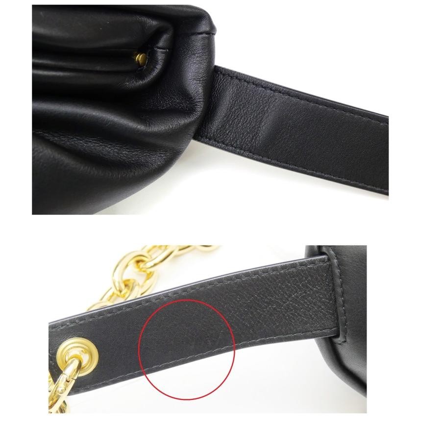 BOTTEGA VENETA Bag: The Chain Pouch Black W23*H14cm w/dust bag;