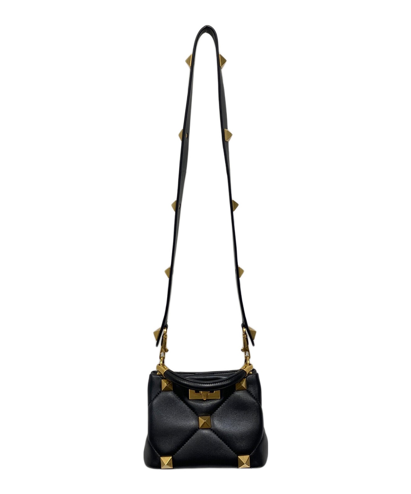 Valentino Garavani 2Way Shoulder Bag Color Black Size Width 7.9 inches Women 99