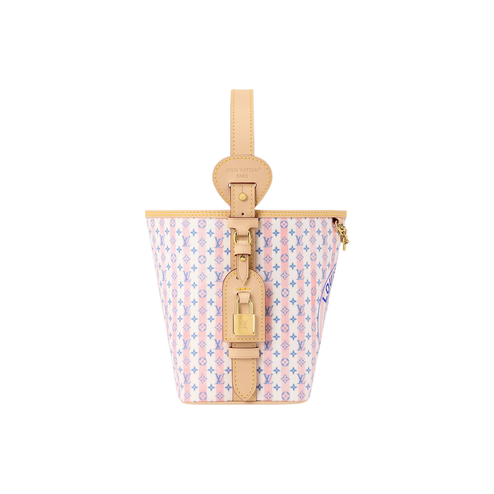 LOUIS VUITTON All In BB Canvas Bucket Bag Small for Women Pink 6.3*4.7*7.1 in