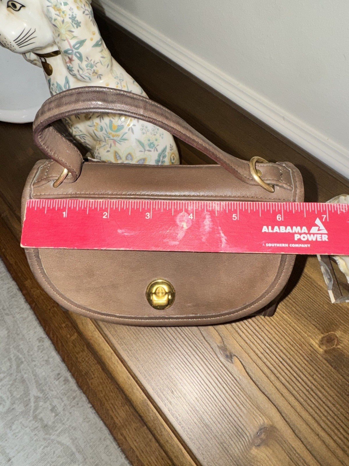 coach vintage leather bag top handle