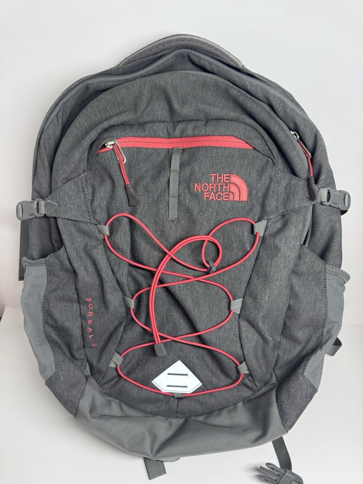 Women’s North Face Borealis Backpack Grey Heather Pink