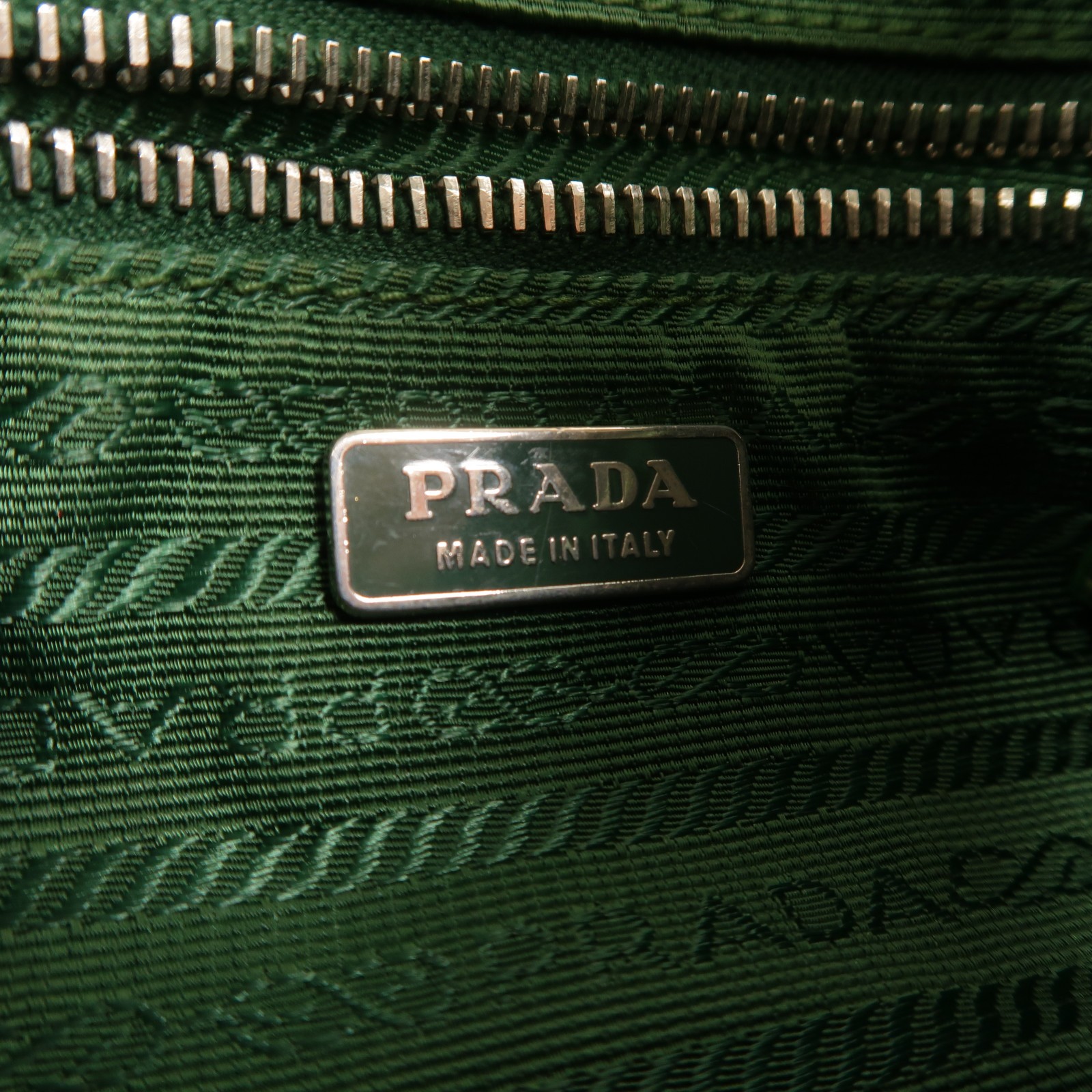 PRADA SHW Mini Re-Edition 2005 Hand Bag Nylon Green