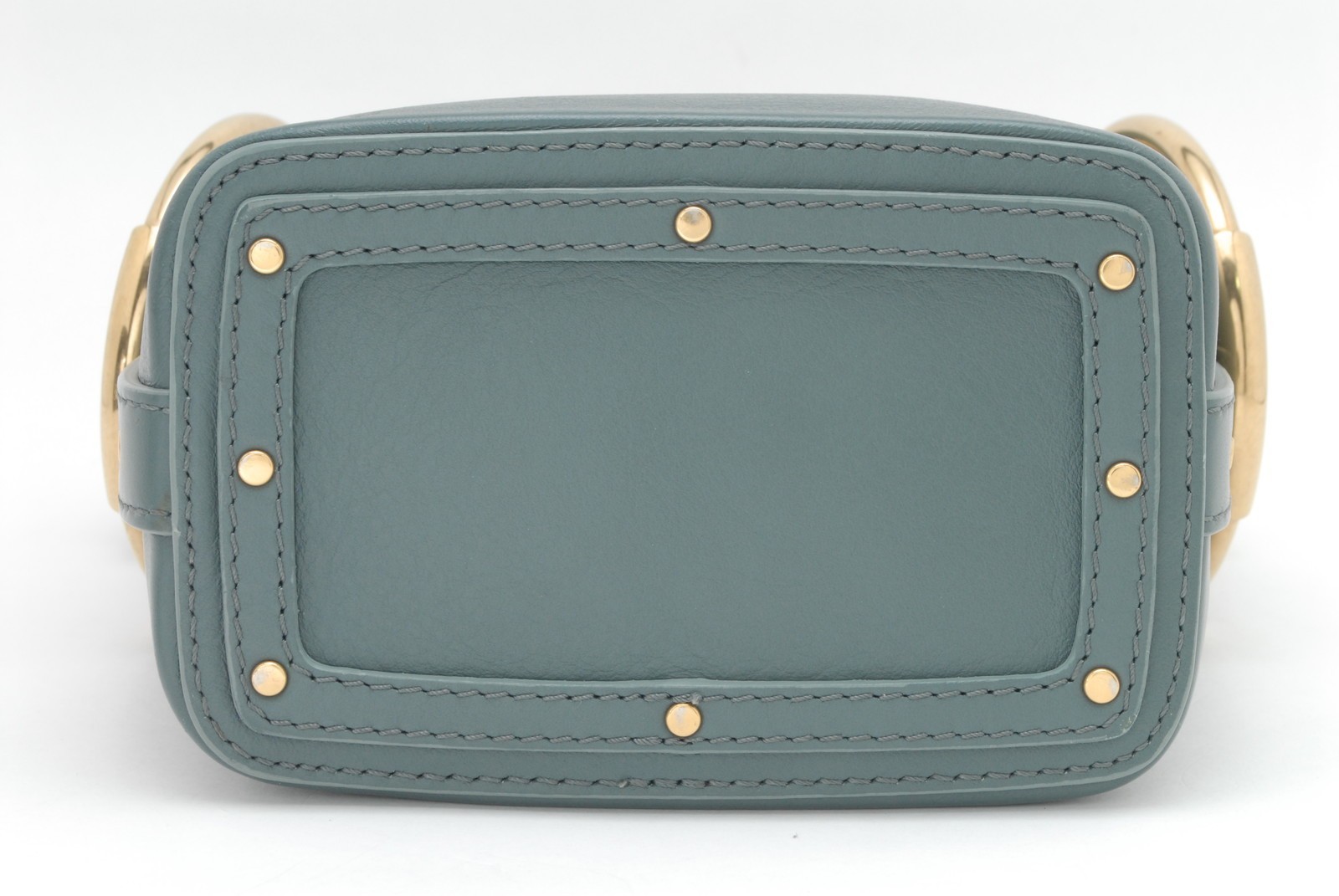 Chloe Roy Mini Bucket Hand Shoulder Bag leather Cloudy Blue