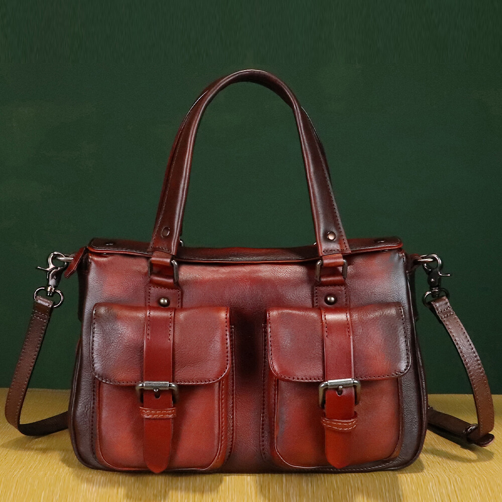 Genuine Leather Purse for Women Retro Crossbody Purses and Handbags Shoulder Bag