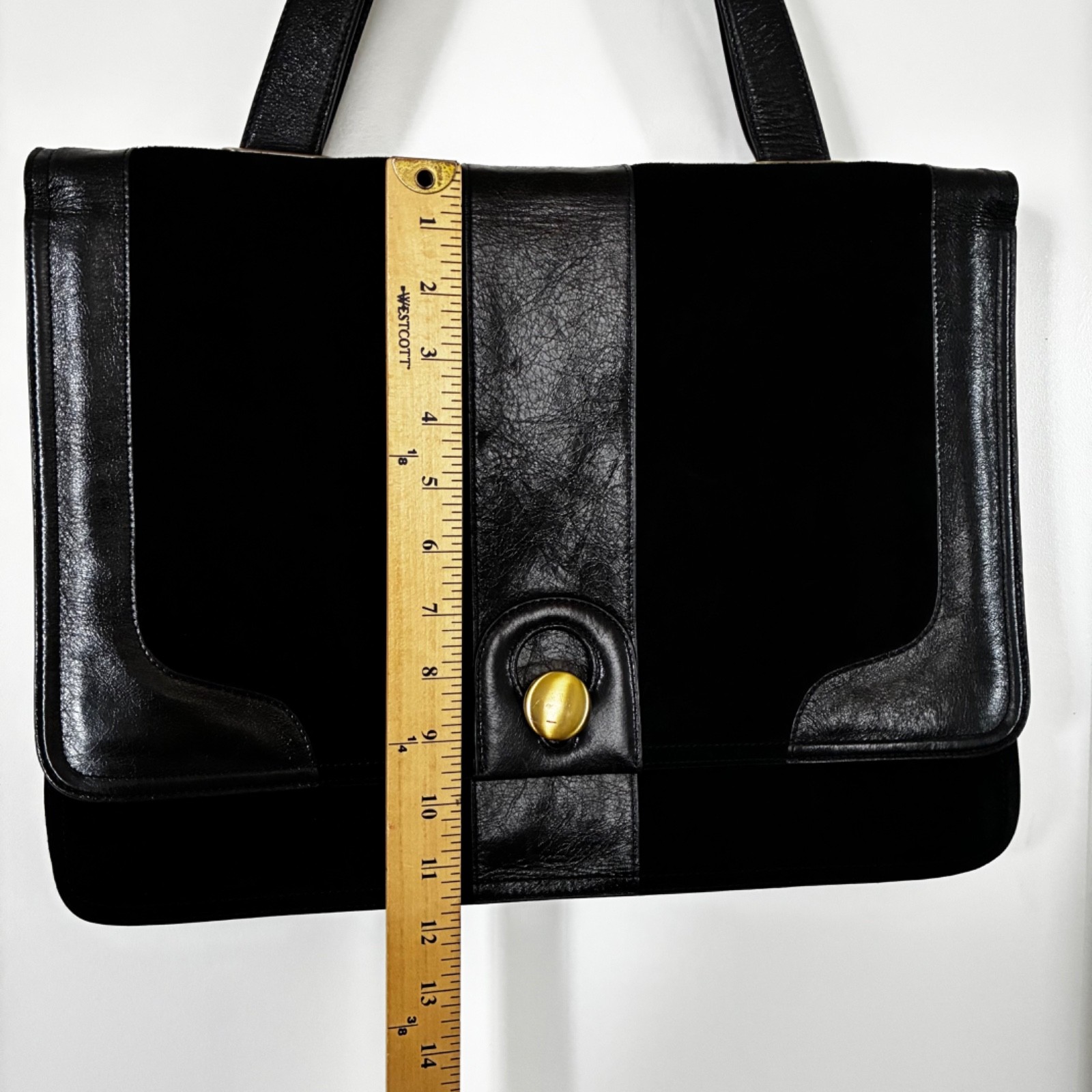 Trina Turk Black Laptop Leather Bag