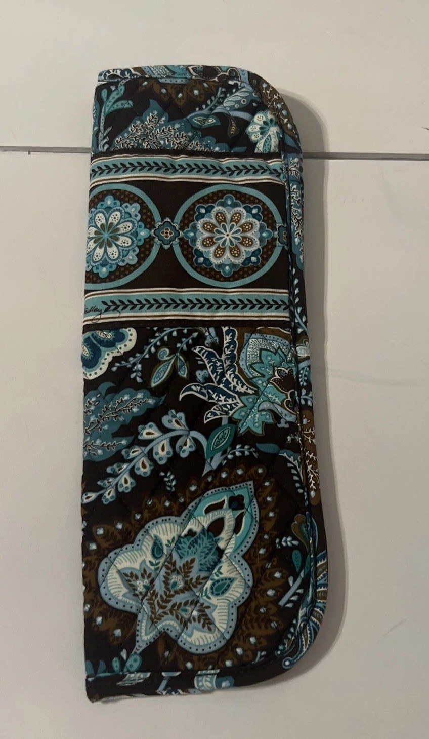 Vera Bradley Curling Iron/Hot Tool Bag “Java blue”