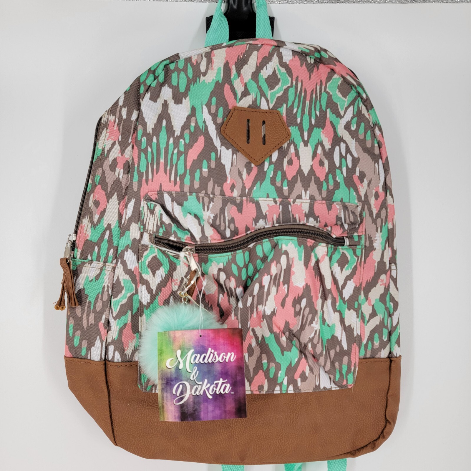 Madison & Dakota Backpack Green/Multicolor 17 in X 12 in X 6 in