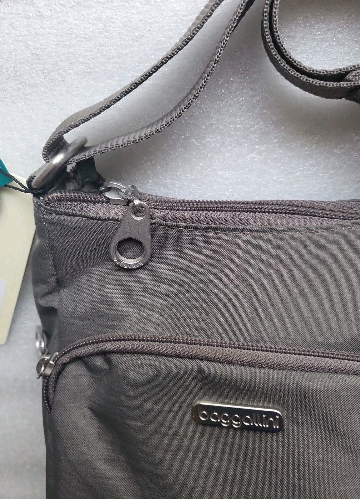 Baggallini Joey Crossbody Bag Grey NEW Retail $58