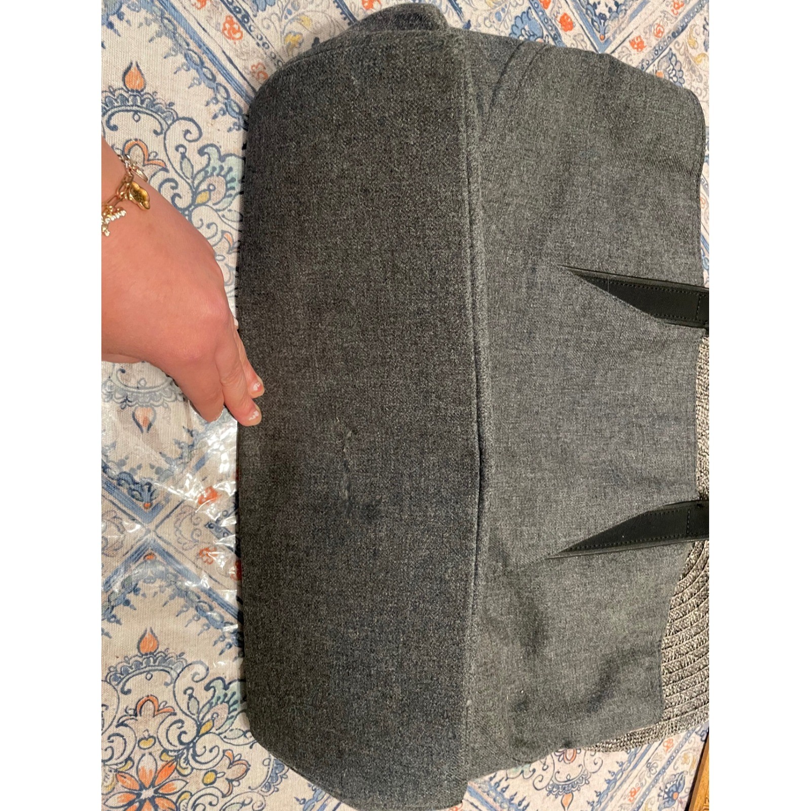 Lululemon Go Wild Tote Bag Gray Wool Blend Large Shoulder Bag Heathered Grey