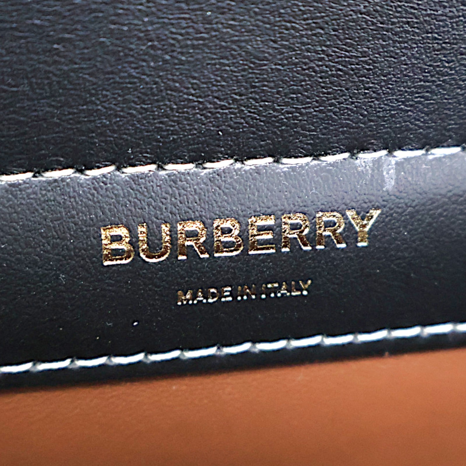 BURBERRY Mini Horseferry Shoulder Bag Grey Canvas Black Calfskin 8042852