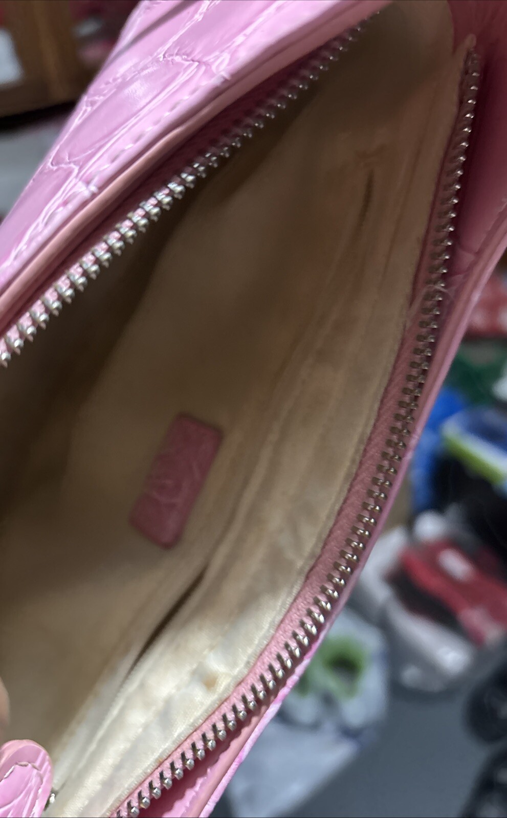 Urban Outfitter Pink “snakeskin”pattern Polyurethane Not Leather