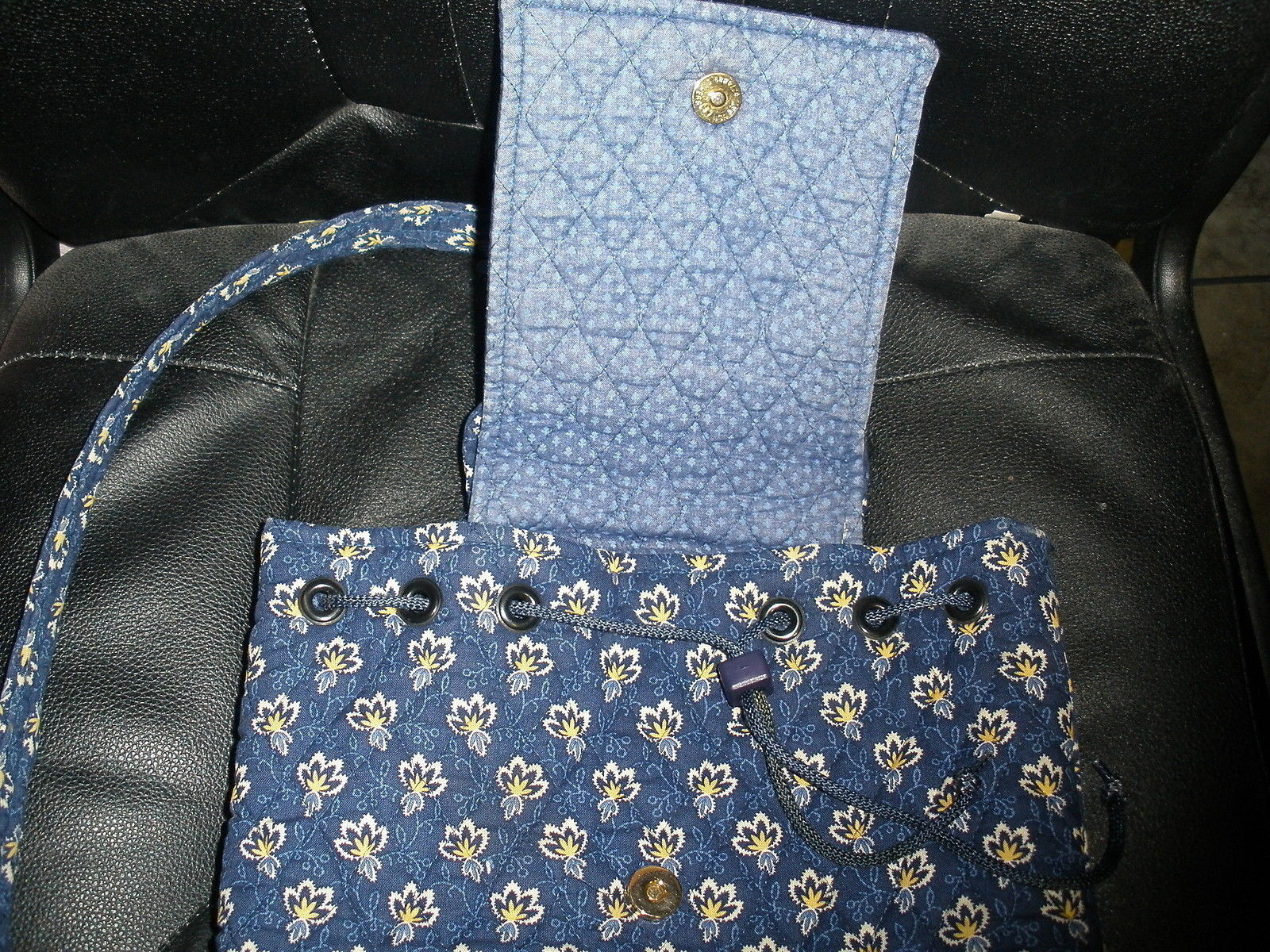 vera bradley blue backpack retired 2005 9 x 12 x 4 31 strap 5 drop (P8)