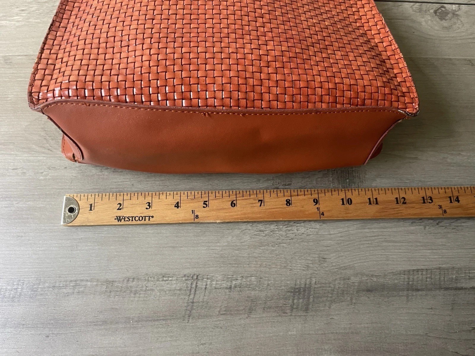 Vintage | Valerie Stevens | Woven Leather Shoulder Sack Bag