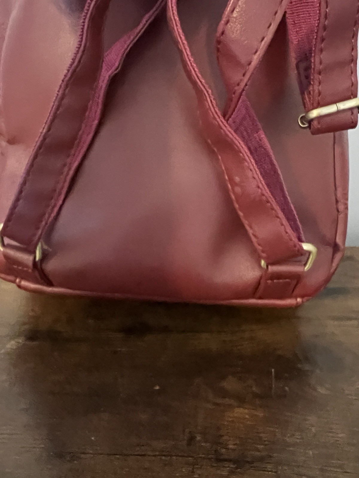 Harry Potter Gryffindor Mini Backpack 100% PU Leather Burgundy BioWorld