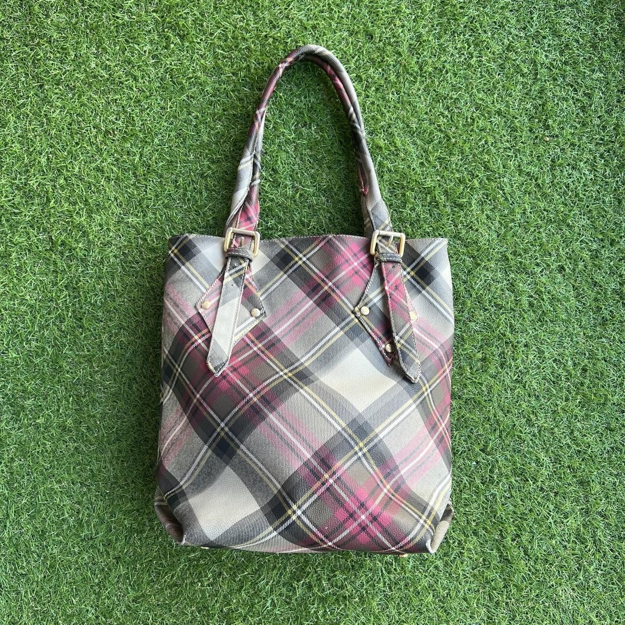 Vivienne Westwood Tartan Plaid Tote/Hand Bag Multi Bags