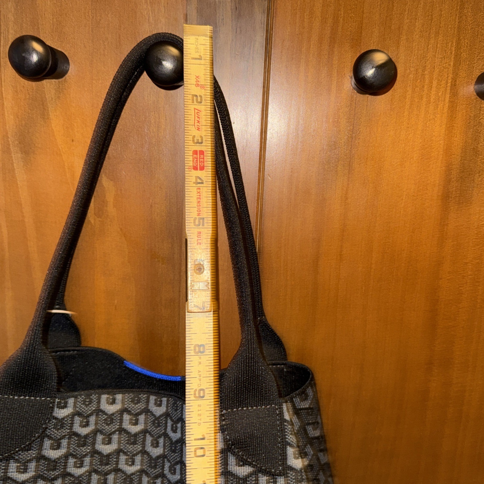 Rothys The Lightweight Tote Bag Rothy Signature Logo All Over Print Black