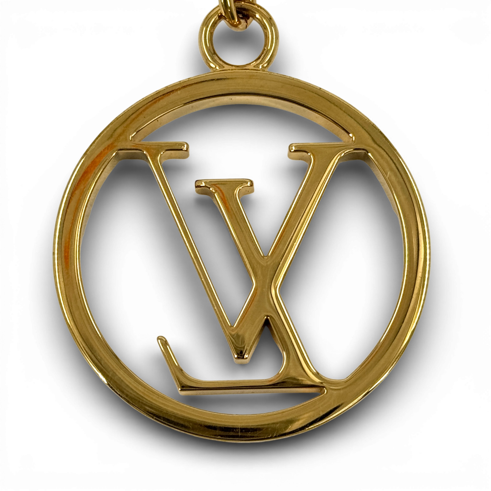 LOUIS VUITTON Porte Cle Logo Circle Bag Charm M68000