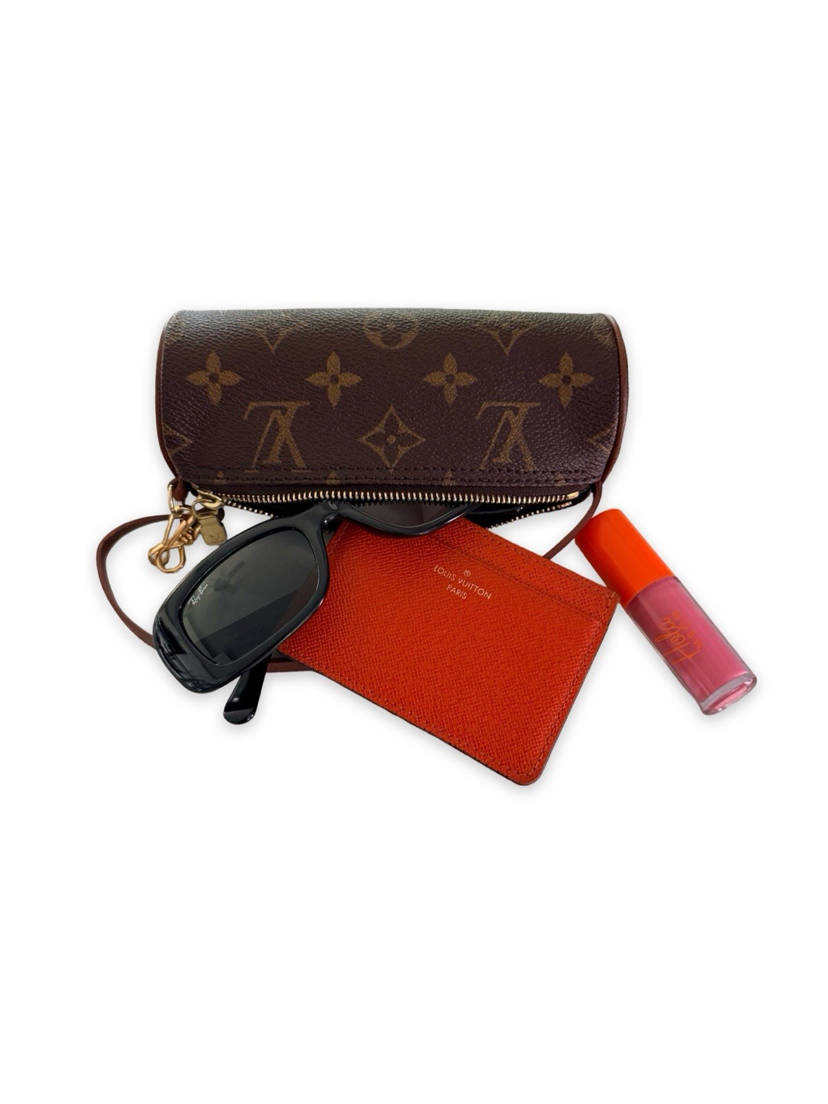 Louis Vuitton Mini Papillon Pochette Pouch Bag Monogram Canvas Vintage