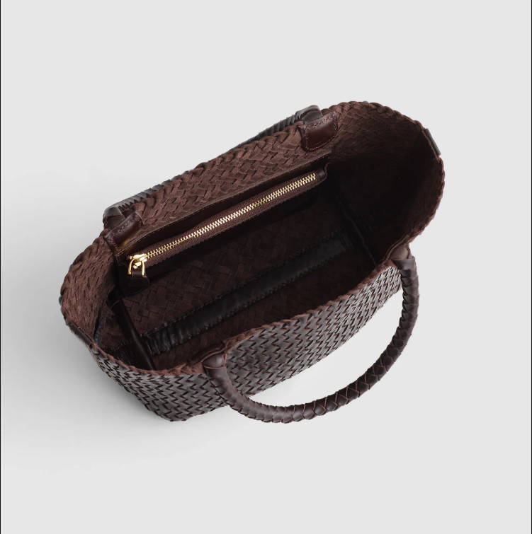 Madewell The Signature Woven Mini Tote Leather Bag