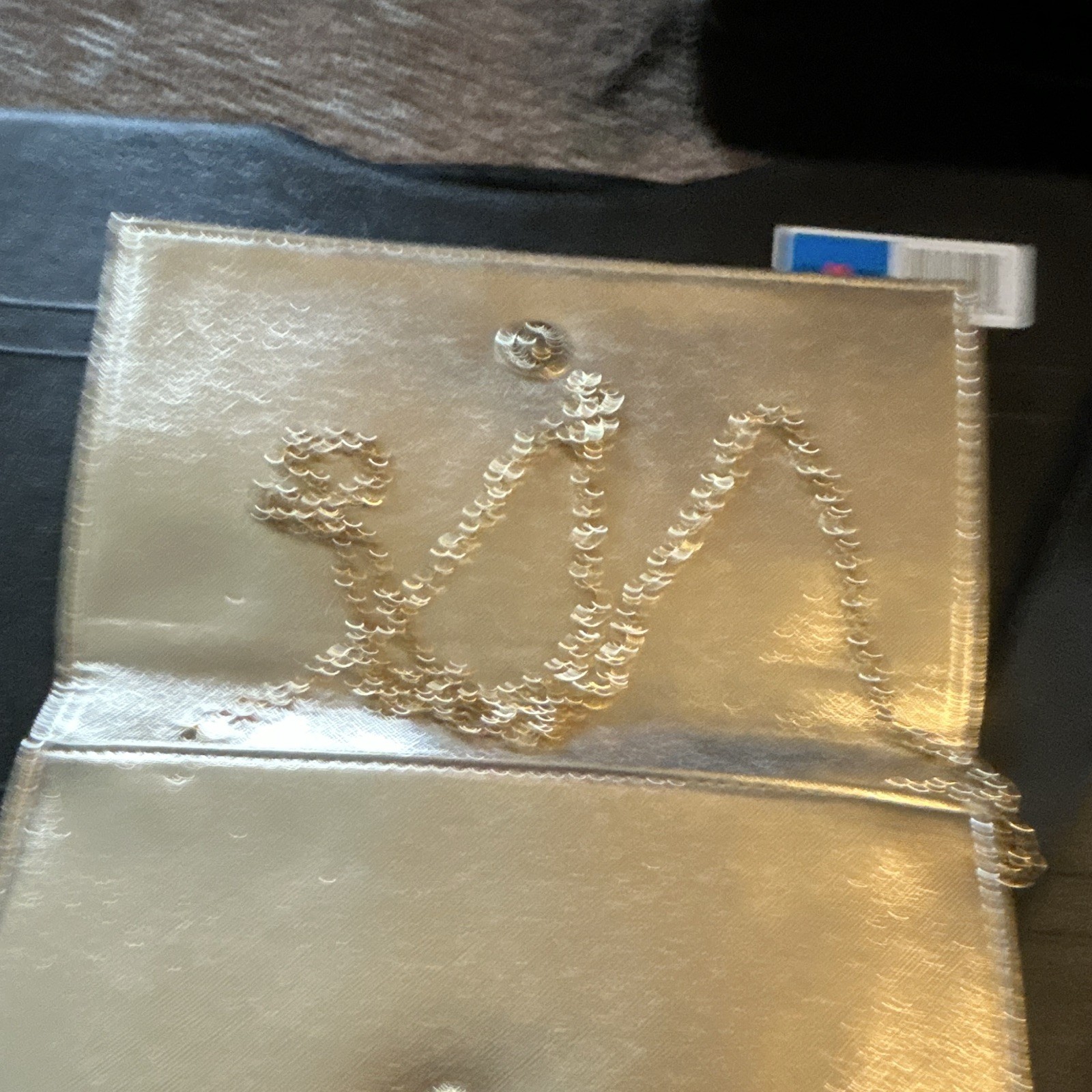 Gold Metallic Rhinestone Initials Clutch Purse Chain Shoulder Strap Snap Lined