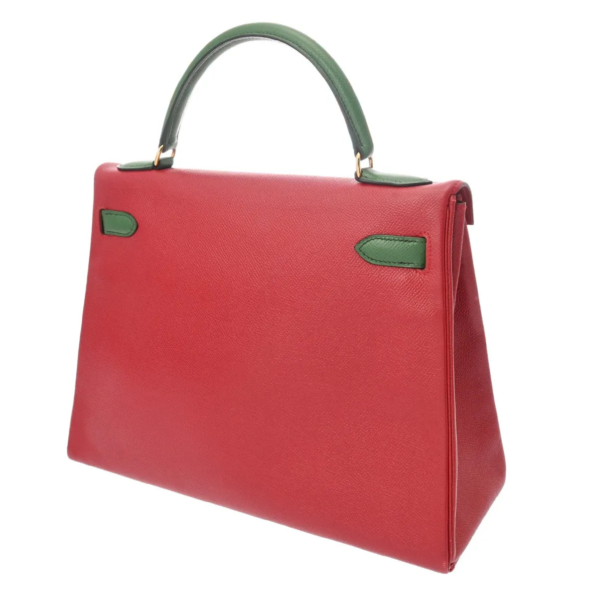 Hermes Kelly Handbag Courchevel Leather Green #WB341